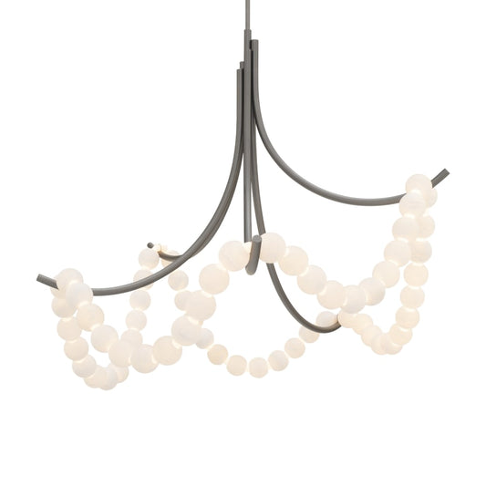 Parel 46" Wide LED Alabaster Pendant - Tianguang Alabaster Lighting