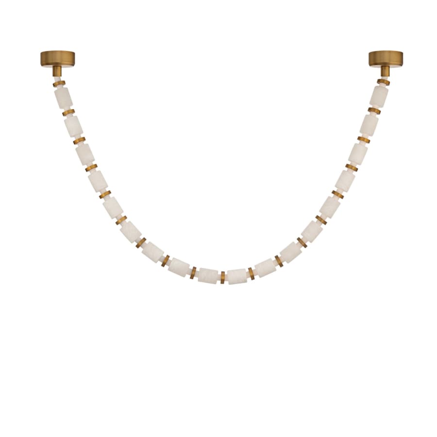 Entice 18 Light 98" Wide 2700K LED Multi Light Alabaster Pendant - Tianguang Alabaster Lighting