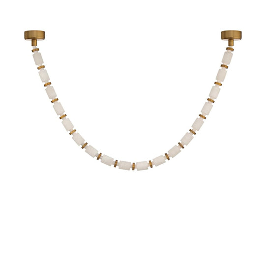 Entice 18 Light 98" Wide 2700K LED Multi Light Alabaster Pendant - Tianguang Alabaster Lighting
