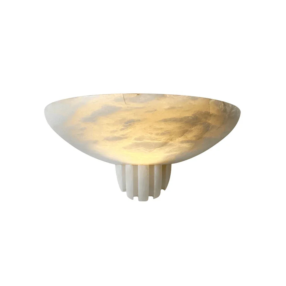 Half-Moon Rare Alabaster Art Wall Lamp - Tianguang Alabaster Lighting