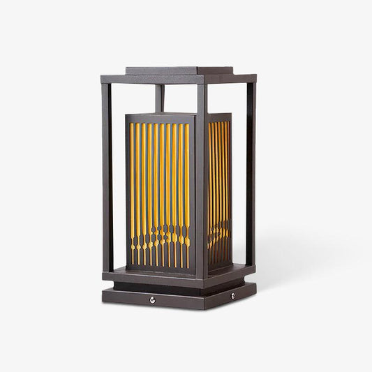 Modern Square Cage Garden Light Alabaster Table Lamp - Tianguang Alabaster Lighting