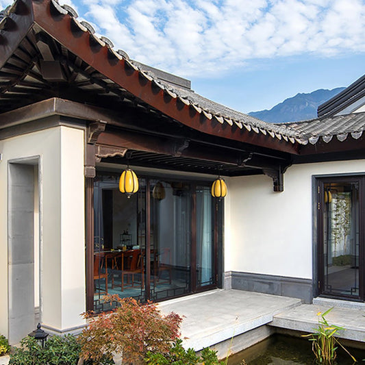 Outdoor Waterproof Landscape Garden Lamp Imitation Marble Villa Chandelier - Tianguang Alabaster Lighting