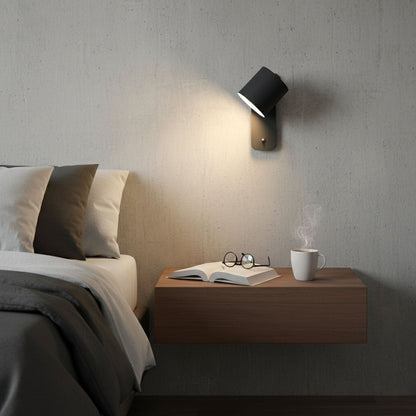 Pivot Cylinder Wall Light, Bedroom Wall Sconce, detail 11