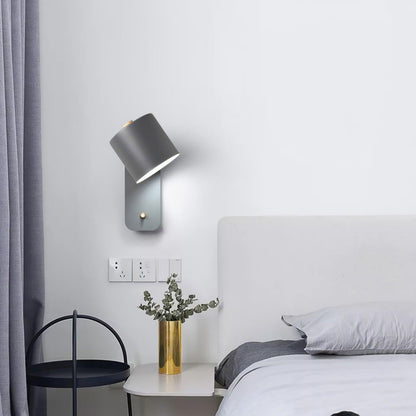 Pivot Cylinder Wall Light, Bedroom Wall Sconce, detail 15