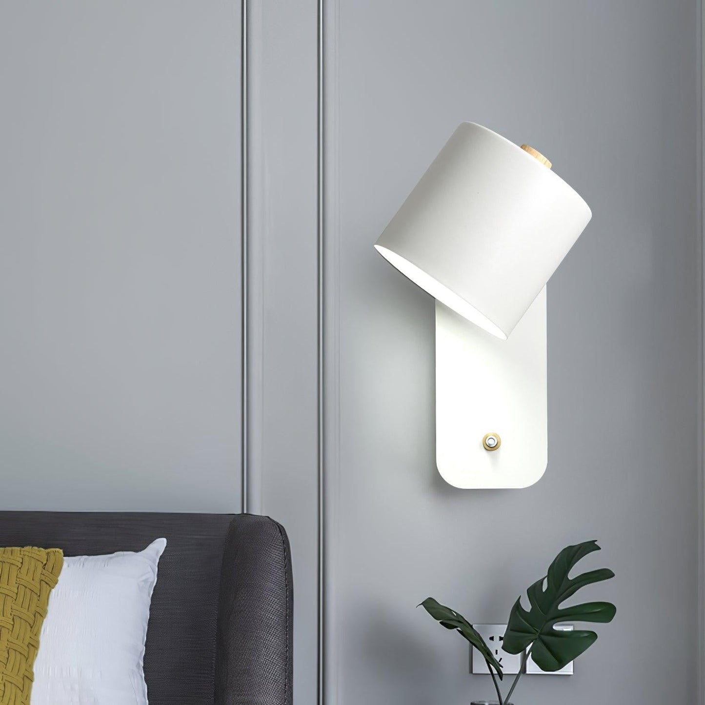 Pivot Cylinder Wall Light, Bedroom Wall Sconce, detail 50