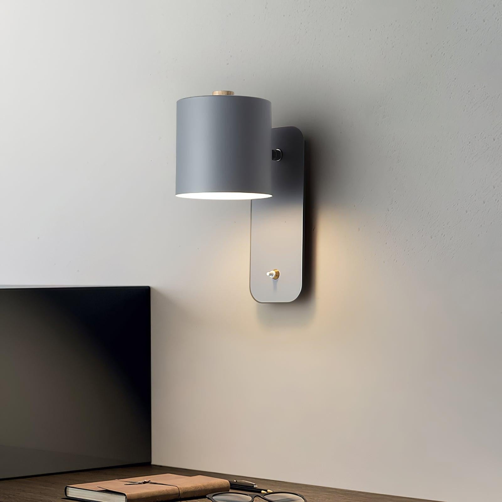 Pivot Cylinder Wall Light, Bedroom Wall Sconce, detail 6
