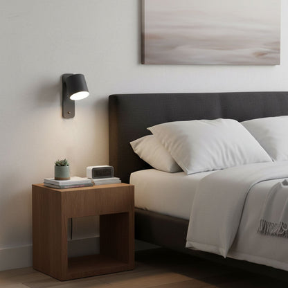 Pivot Cylinder Wall Light, Bedroom Wall Sconce, detail 9