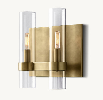 Ravelle Double Wall Light, Bathroom Wall Sconce, detail 6