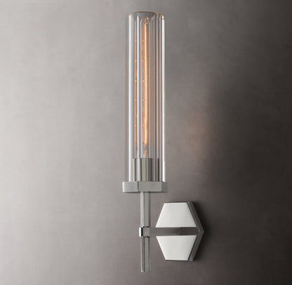 Lambeth Hexagonal Grand Wall Light, Bathroom Wall Sconce, detail 15