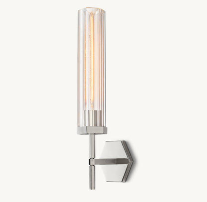 Lambeth Hexagonal Grand Wall Light, Bathroom Wall Sconce, detail 13