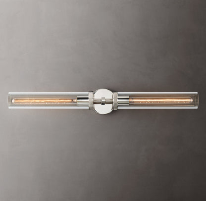 Lambeth Knurled Grand Linear Wall Light, Bathroom Wall Sconce, detail 15