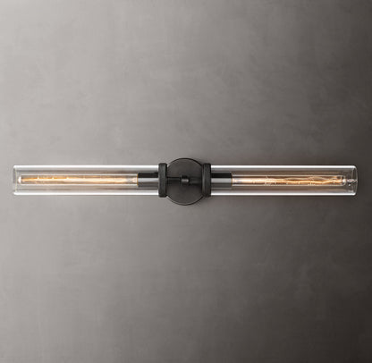 Lambeth Knurled Grand Linear Wall Light, Bathroom Wall Sconce, detail 12