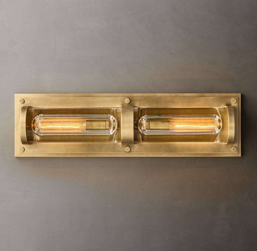 Savile Circular Linear Sconce, Bathroom Wall Sconce, detail 8