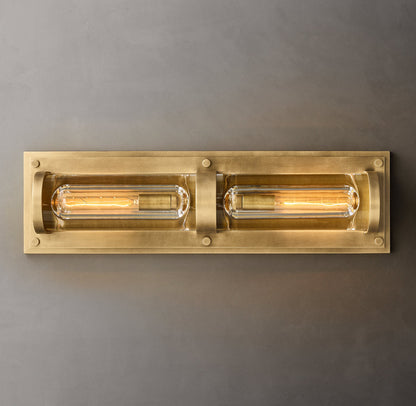 Savile Circular Linear Sconce, Bathroom Wall Sconce, detail 8