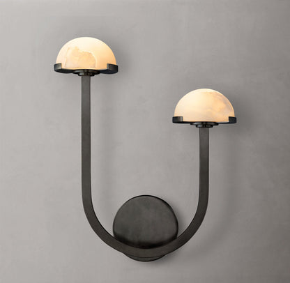 Pedra Double Wall Light - Right, Bedroom Wall Sconce, detail 9