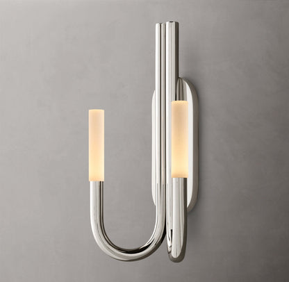 Rousseau Double Wall Light, Bathroom Wall Sconce, detail 12