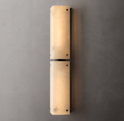 Reynard Alabaster Grand Wall Light, Bathroom Wall Sconce, detail 3