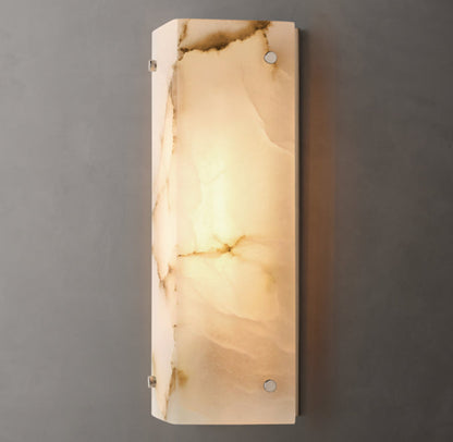 Reynard Alabaster Wall Light, Bathroom Wall Sconce, detail 13