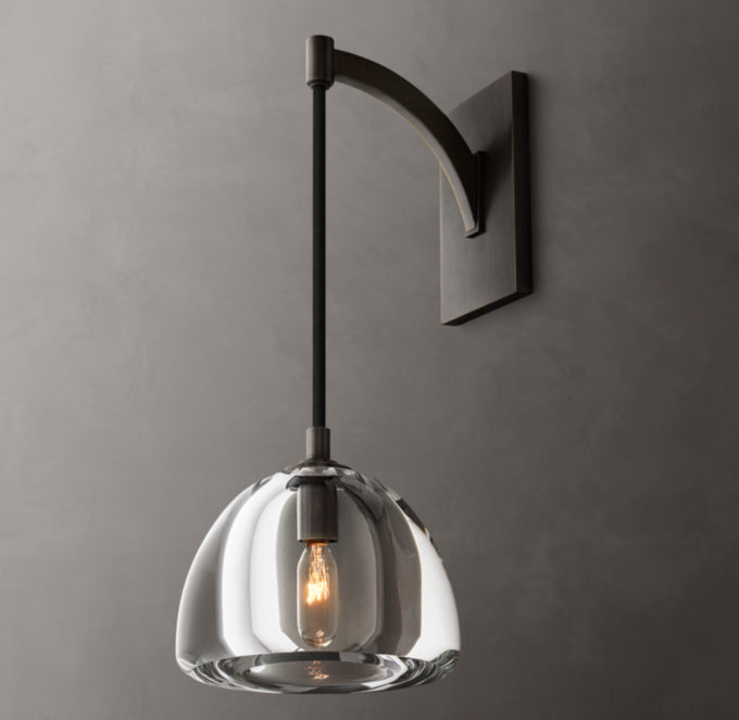 Hemisphere Wall Light, Bathroom Wall Sconce, detail 21