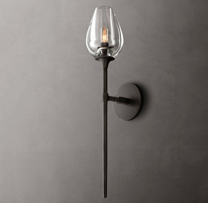 Tulip Grand Wall Light - 5"W x 7"D x 24"H, Bathroom Wall Sconce, detail 3