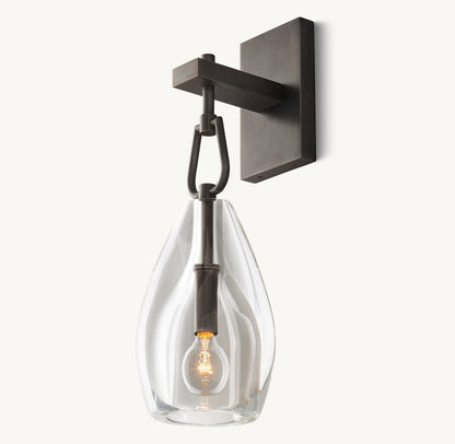 Botanist Flute Wall Light, Bedroom Wall Sconce, detail 12