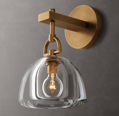 Botanist Dome Wall Light, Bedroom Wall Sconce, Dimensions Overall: 7"