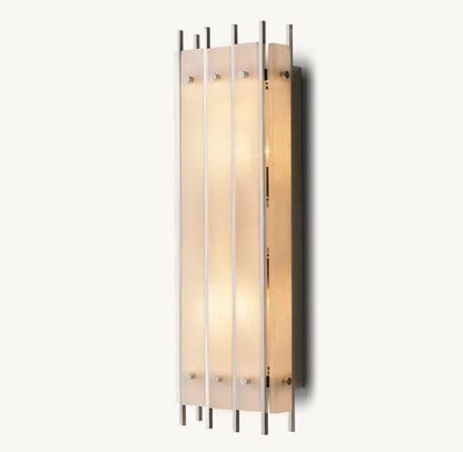 San Marco Alabaster Grand Box Sconce, Bedroom Wall Sconce, detail 16