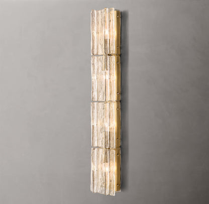 Lattice Clear Glass Grand Wall Light, Bedroom Wall Sconce, detail 13