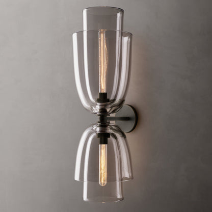 Blom Clear Glass Cloche Grand Wall Light, Bathroom Wall Sconce, detail 9