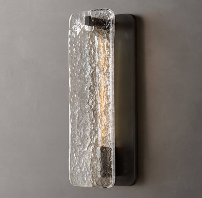 Calamette Glass Wall Light, Bathroom Wall Sconce, detail 2