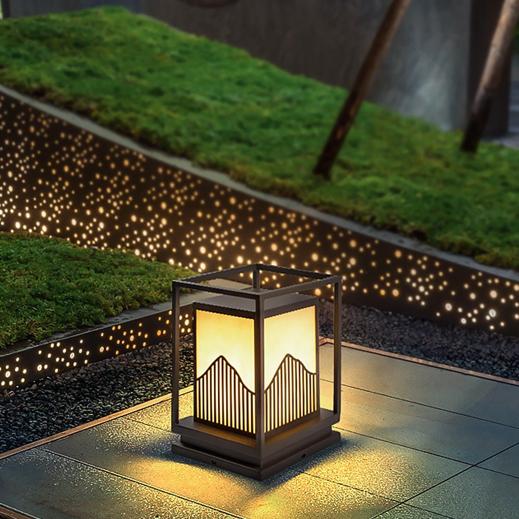 Retro Landscape Versatile Outdoor Waterproof Garden Lawn Light Decorative Lamp Marble Lighting Fixture - Tianguang Alabaster Lighting