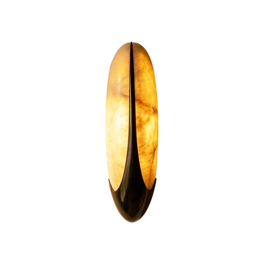 Sculptural Curved Alabaster Wall Lamp - Tianguang Alabaster Lighting