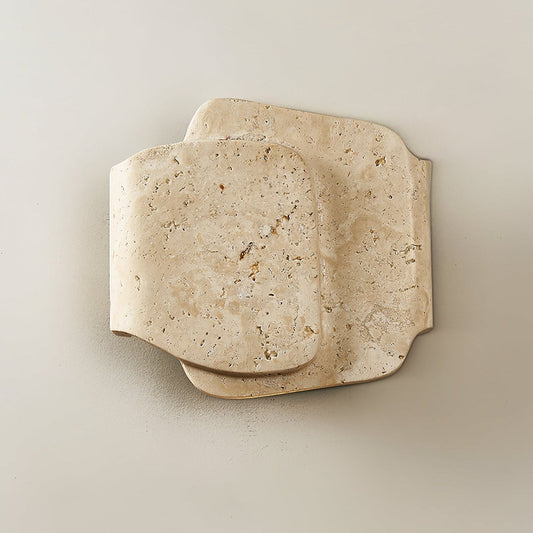 Travara Layered Travertine Wall Light - Tianguang Alabaster Lighting