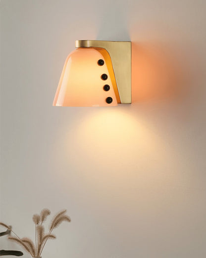 Velora Artisan Glass Wall Light, Hardwired Wall Sconce, detail 14