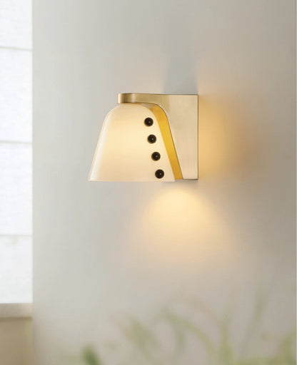 Velora Artisan Glass Wall Light, Hardwired Wall Sconce, detail 6