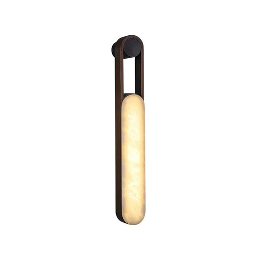 Vertical Ring Handle Alabaster Wall Lamp - Tianguang Alabaster Lighting